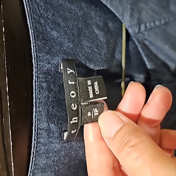 Theory zip front sleeveless mini dress size Petite - Picture 3 of 6